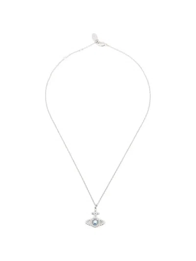 Vivienne Westwood Olympia Pearl-pendant Necklace In Metallic
