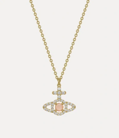 Vivienne Westwood Olympia Pendant Necklace Gold-white-champagne-cz Gold-white-champagne-cz Women In Brown