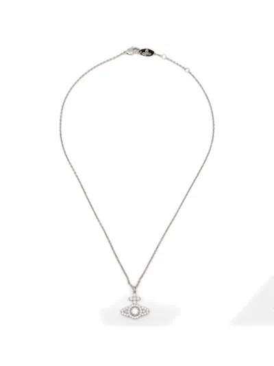 Vivienne Westwood Olympia Pendant Necklace In Pink