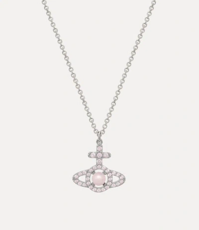 Vivienne Westwood Olympian Pearl Pendant Necklace Platinum-pink-cz-rosaline-pearl Platinum-pink-cz-rosaline-pearl Wome