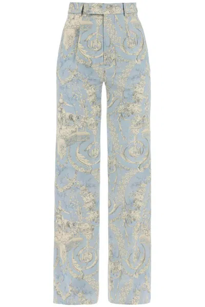 Vivienne Westwood On Rayon Pants In Light Blue
