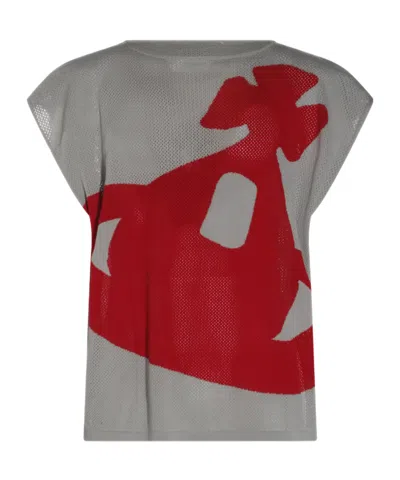 Vivienne Westwood Open-necked Black Shirt In Gray