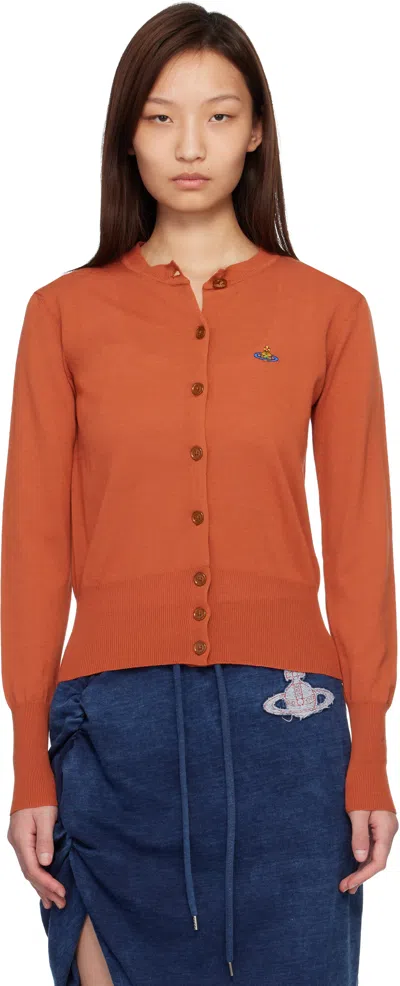 Vivienne Westwood Orange Bea Cardigan In Brown