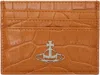 Vivienne Westwood Orange Flat Card Holder In Aw24-f407