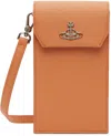 Vivienne Westwood Orange Phone Pouch In Orange