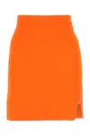 Vivienne Westwood Mini Skirt In Recycled Polyester In Orange