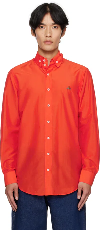 Vivienne Westwood Orange Two Button Krall Shirt