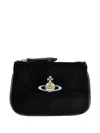Vivienne Westwood Orb-appliqué Coin Purse In Black