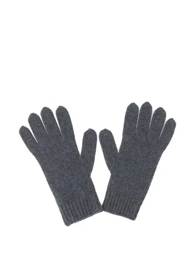 Vivienne Westwood Orb-appliqué Gloves In Gray