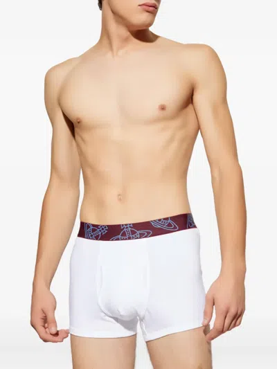 Vivienne Westwood Orb-band Boxers (pack Of Two) In White