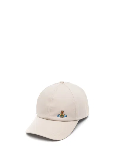 Vivienne Westwood Orb Baseball Cap In Beige