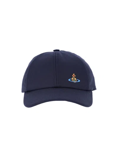 Vivienne Westwood 'orb' Baseball Cap In Blue