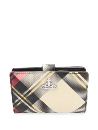 Pre-owned Vivienne Westwood Orb Bi-fold Wallet In Black