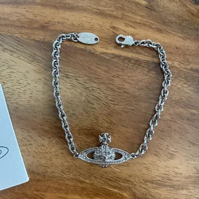Pre-owned Vivienne Westwood Orb Bracelet In Silver