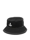 Vivienne Westwood Orb Bucket Hat In Black