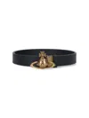 Vivienne Westwood Adjustable Length Gold-tone Buckle Smooth Finish Belts