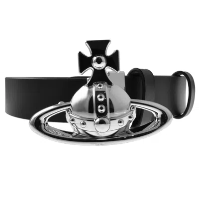Vivienne Westwood Orb Buckle Belt Black