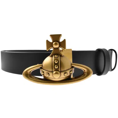 Vivienne Westwood Orb Buckle Belt Black