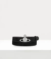 Vivienne Westwood Orb Buckle Belt Suede Black One Size Unisex In Black