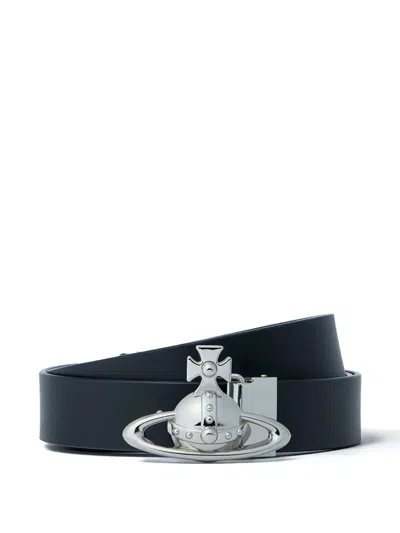 Vivienne Westwood Orb Buckle Leather Belt