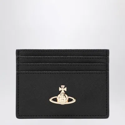 Vivienne Westwood Orb Card Holder In Black