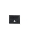 Vivienne Westwood Orb Card Holder In Black