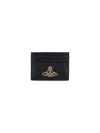Vivienne Westwood Crocodile Texture Purses And Cardholders Collection In Black