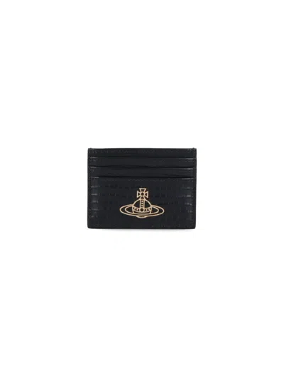 Vivienne Westwood Orb Card Holder In Black