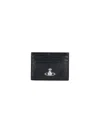 Vivienne Westwood Orb Card Holder In Black