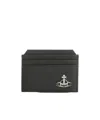 Vivienne Westwood Orb Card Holder In Black