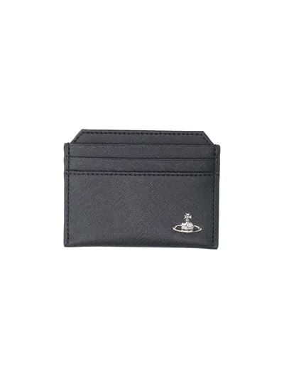 Vivienne Westwood Orb Card Holder In Gray