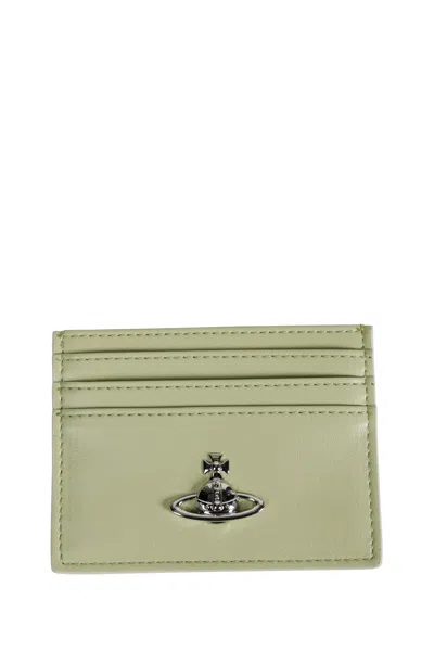 Vivienne Westwood Orb Card Holder In Green