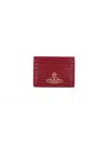 Vivienne Westwood Compact Crocodile Texture Wallets And Cardholders In Red