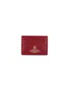 Vivienne Westwood Compact Crocodile Texture Wallets And Cardholders In Red