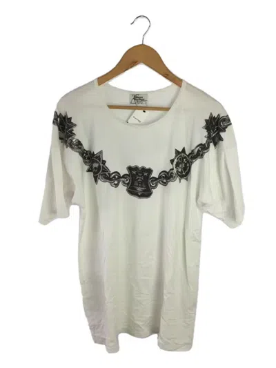 Pre-owned Vivienne Westwood Orb Chain Wrap Tee In White