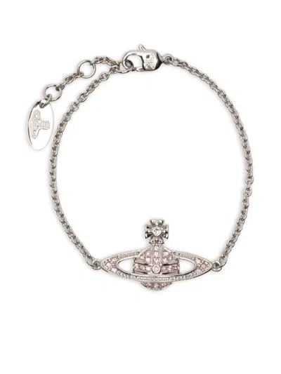 Vivienne Westwood Orb-charm Bracelet In Silver