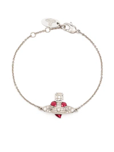 Vivienne Westwood Orb-charm Bracelet In Silver