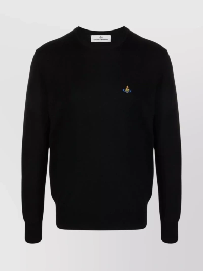 VIVIENNE WESTWOOD ORB CLASSIC RIBBED CREWNECK SWEATER
