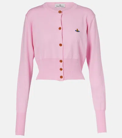 VIVIENNE WESTWOOD ORB COTTON AND CASHMERE CARDIGAN
