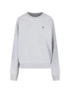 Vivienne Westwood Orb-embellished Crew Neck Sweatshirt In Gray