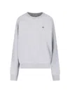 Vivienne Westwood Relaxed Fit Long-sleeve Cotton Sweatshirt With Embroidered Logo In Gray