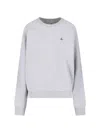 Vivienne Westwood Relaxed Fit Long-sleeve Cotton Sweatshirt With Embroidered Logo In Gray