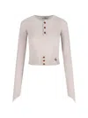 Vivienne Westwood 'orb' Crop Cardigan In Multi