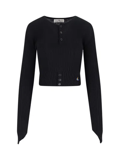 VIVIENNE WESTWOOD 'ORB' CROP CARDIGAN