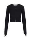 Vivienne Westwood Cropped Fitted Knit Sweater With Button Placket