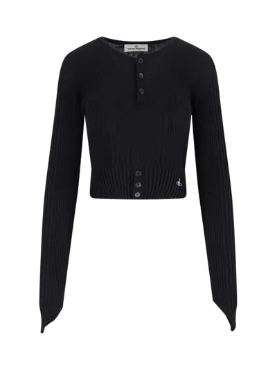 VIVIENNE WESTWOOD ORB CROP CARDIGAN
