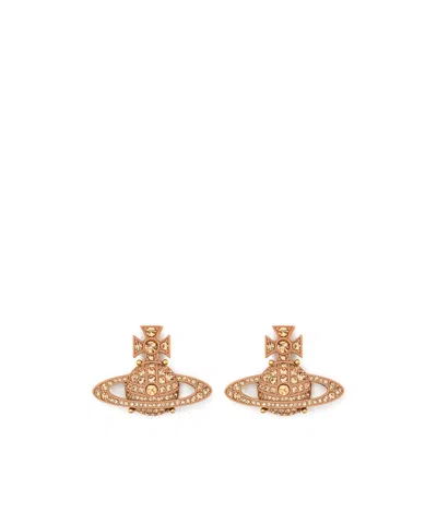 VIVIENNE WESTWOOD ORB-CRYSTAL EARRINGS