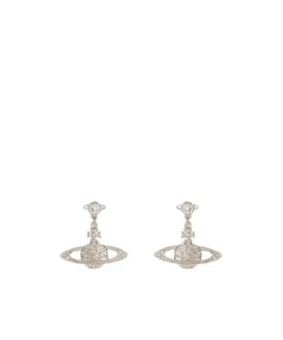 Vivienne Westwood Orb Crystal-embellished Earrings In Yellow