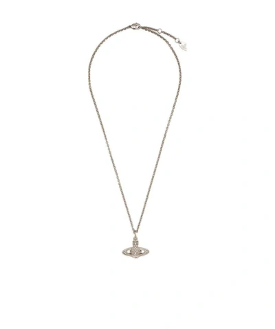 Vivienne Westwood Orb Crystal-embellished Necklace In Yellow