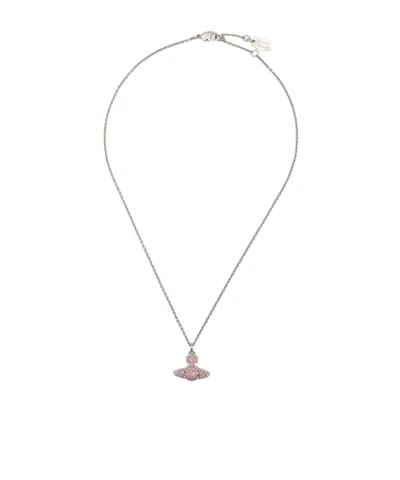 Vivienne Westwood Orb Crystal-embellishment Necklace In Gray